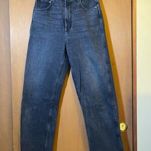 B SIDES Vintage Dark Gray Straight Jeans